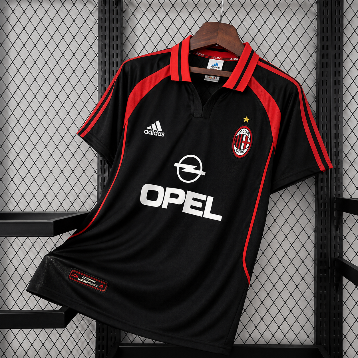Camisa Milan Terceiro Uniforme 00-01 retrô