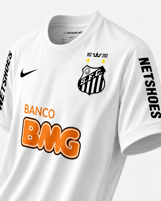 Camisa Santos - Casa 11-12 - Neymar 11 - detalhe 2