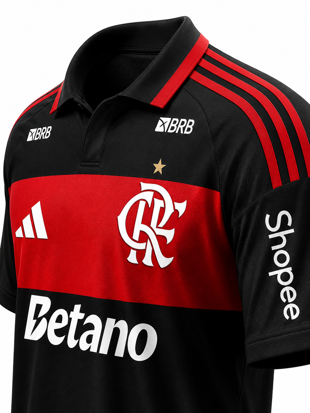 Camisa Flamengo - Casa 26-27 - detalhe 2