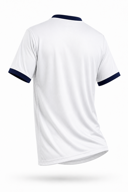 Camisa Paris Saint Germain Visitante 26-27 branca vista traseira