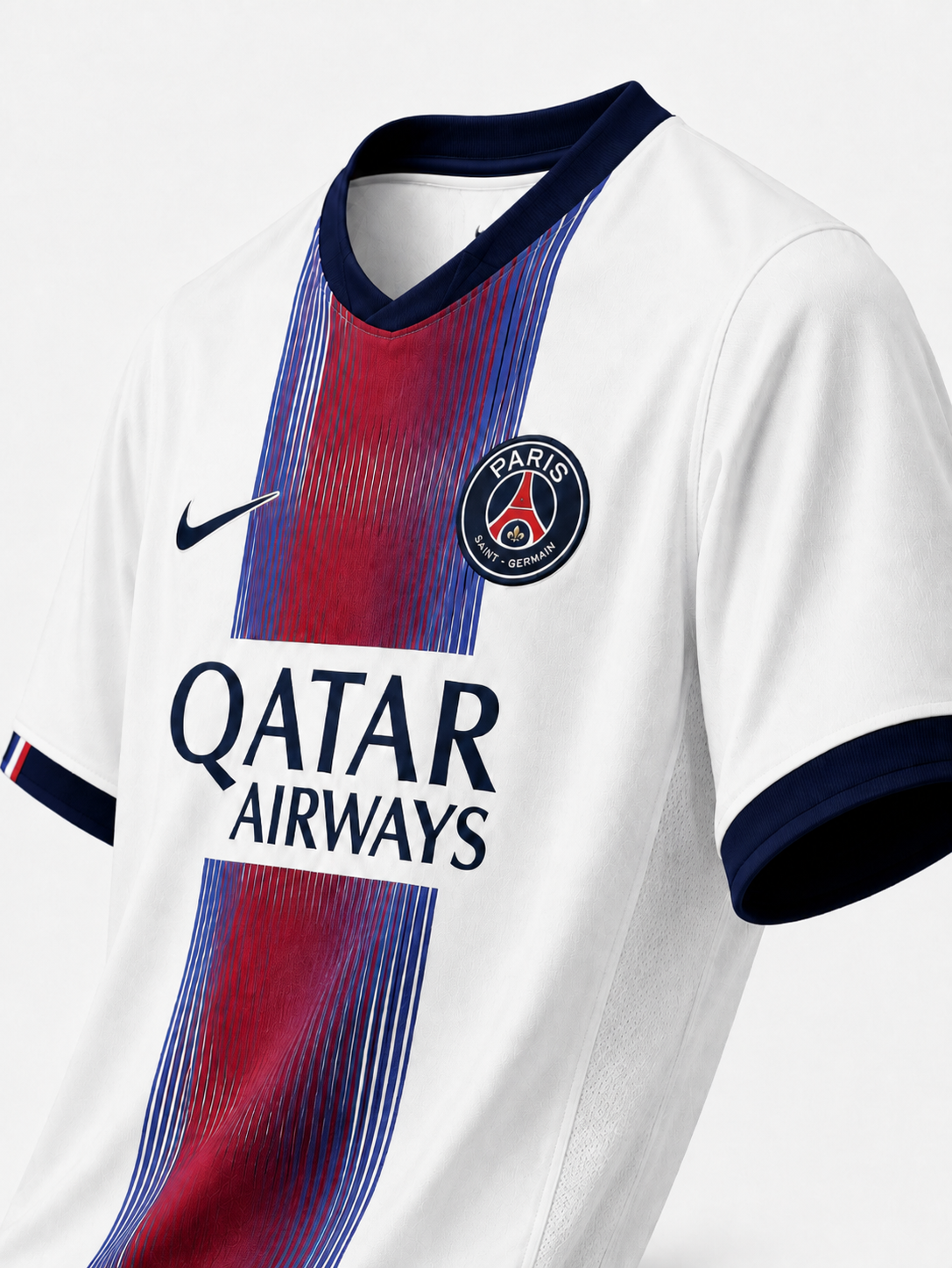 Detalhes da Camisa Paris Saint Germain Visitante 26-27 branca